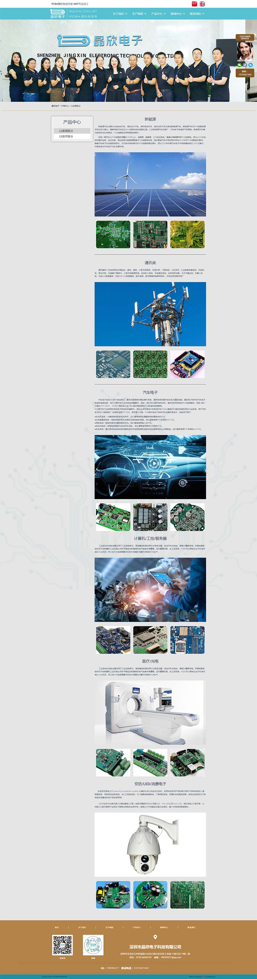 深圳市晶欣電子科技有限公司產(chǎn)品中心-以應(yīng)用區(qū)分